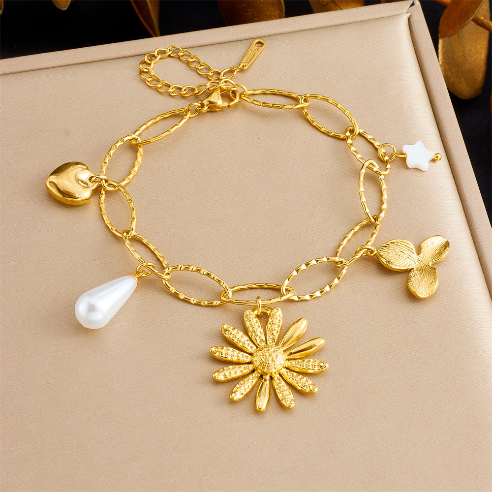 Zara Bloom Charm Bracelet