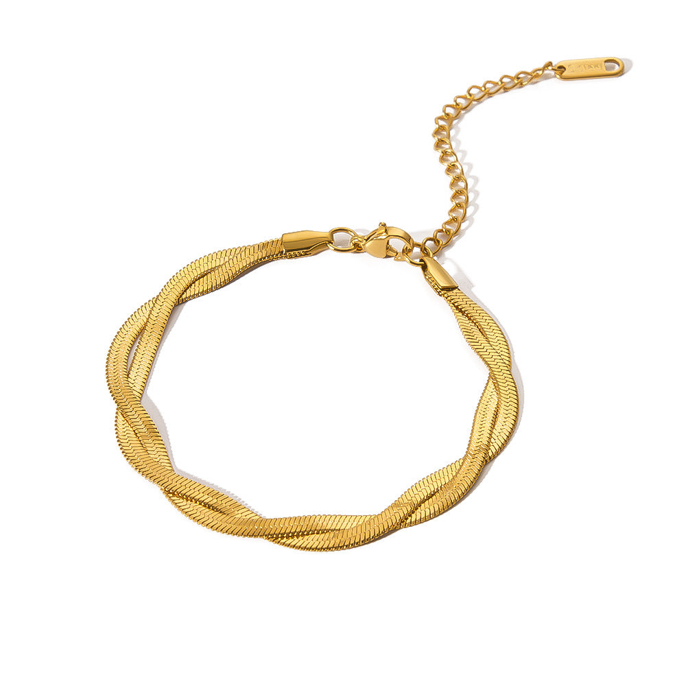 Niva Serpent Twist Bracelet