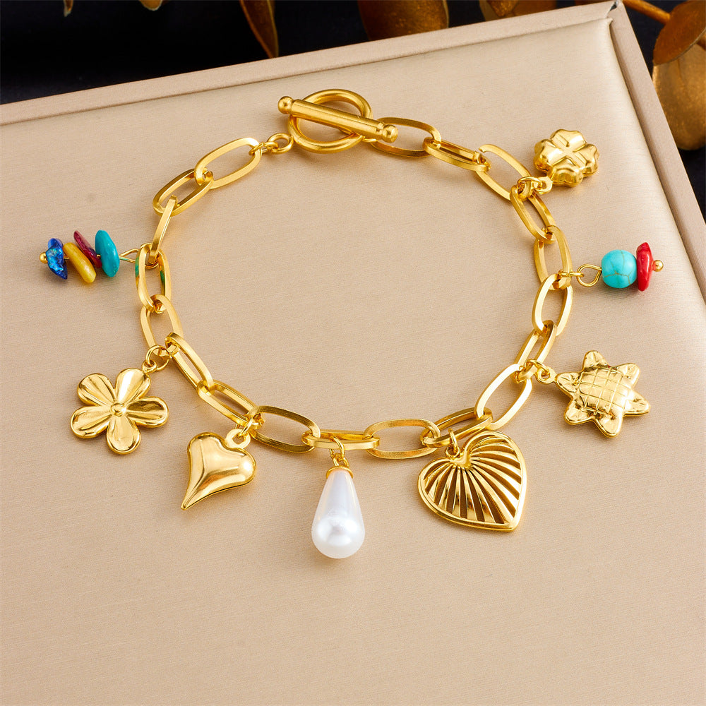 Zara Bloom Charm Bracelet