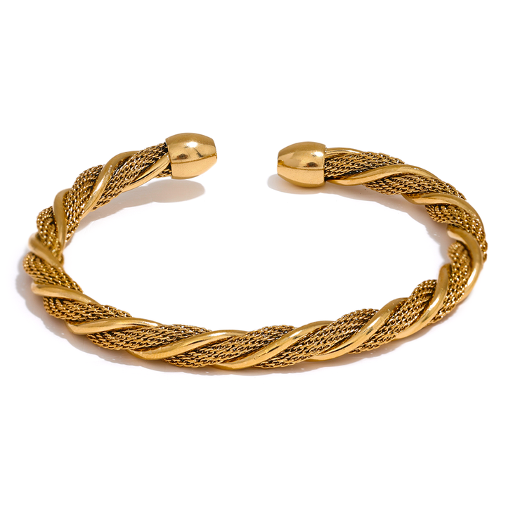 Anaya Rope-Twist Bold Cuff