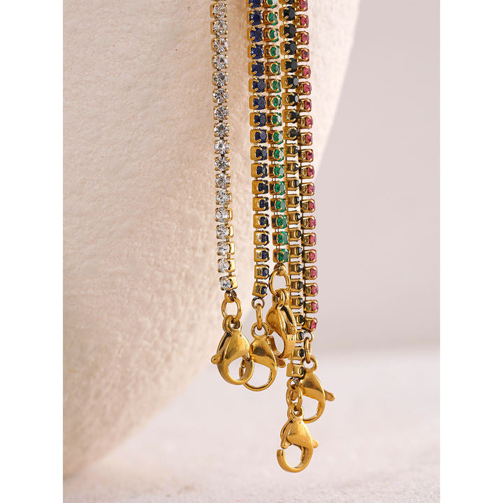 Riva Rainbow Tennis Bracelet Set