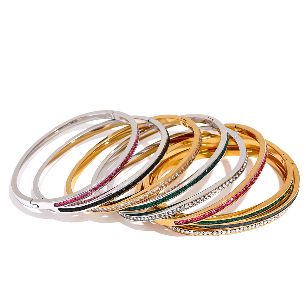 Raga Multi-Tone Enamel Bangle Set