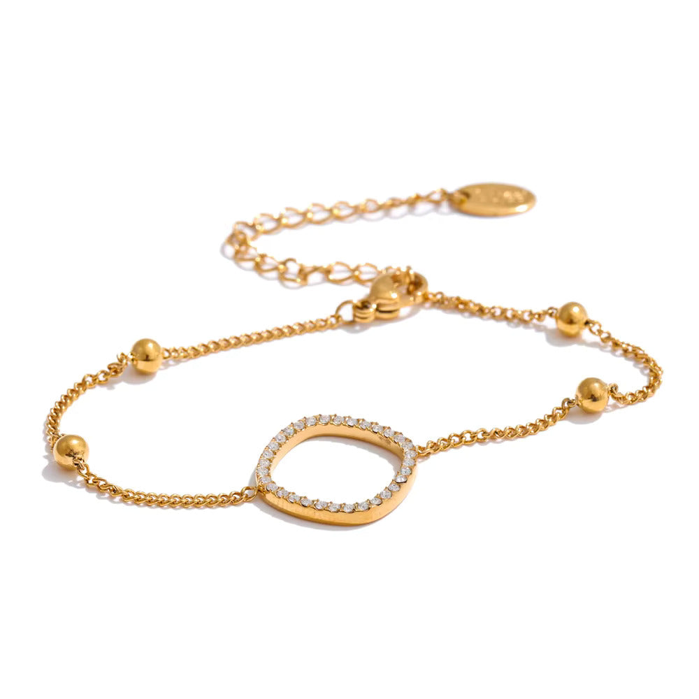 Aarohi Rounded Zircon Bracelet